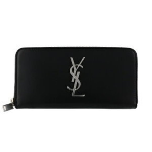 Saint Laurent Black Long Wallet PARIS - Picture 1 of 8